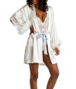 【送料無料】 インブルーム レディース ナイトウェア アンダーウェア Lace Teddy and Satin Wrap Robe Bridal Set Ivo...