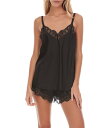 【送料無料】 フローラニクルーズ レディース ナイトウェア アンダーウェア Gabby Silky Satin Cami & Shorty Lace-Trim ...