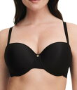 【送料無料】 シャントル レディース ブラジャー アンダーウェア Lucie Lace Comfort Demi Memory Foam Bra Black
