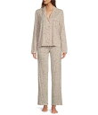 【送料無料】 ピージェイサルベージ レディース ナイトウェア アンダーウェア Modal Basic Leopard Print Notch Collar Pa...
