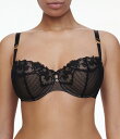 【送料無料】 シャントル レディース ブラジャー アンダーウェア Cabernet Sauvage Lace Unlined Demi Bra Black