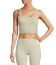 【送料無料】 アントニオ メラーニ レディース ブラジャー アンダーウェア Active Longline Seamless Ribbed Scoop Neck Sleeveless Sports Bra Sage