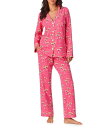 【送料無料】 ベッドヘッド レディース ナイトウェア アンダーウェア Espresso Martini Print Knit Long Sleeve Notch Collar Pant Pajama Set Espresso Martini(4)