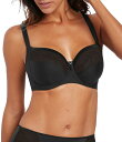 【送料無料】 ファンタジー レディース ブラジャー アンダーウェア Illusion Cut & Sewn Side Support Bra Black
