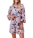 【送料無料】 パピネール レディース ナイトウェア アンダーウェア Papillon 3/4 Sleeve Notch Collar Lightweight W...