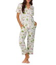【送料無料】 ベッドヘッド レディース ナイトウェア アンダーウェア Poolside Poodles Short Sleeve Notch Collar Kn...
