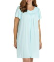 【送料無料】 ミス エレーン レディース ナイトウェア アンダーウェア Plus Size Round Neck Tricot Short Nightgown ...