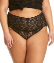 【送料無料】 ハンキーパンキー レディース パンツ アンダーウェア Plus Size Retro Lace V-kini Panty Black