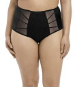 【送料無料】 エロミ レディース パンツ アンダーウェア Sachi Sheer Mesh High-Waist Brief Panty Black