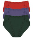 【送料無料】 ナトリ レディース パンツ アンダーウェア Bliss Stretch French-Cut Brief Panty 3-Pack Dark Fo...