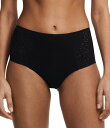 【送料無料】 シャントル レディース パンツ アンダーウェア Soft Knit High Waist Floral Lace Brief Panty Blac...