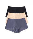 【送料無料】 ハンキーパンキー レディース パンツ アンダーウェア BreatheSoft Boyshort 3-Pack Granite/Taupe/Blac...