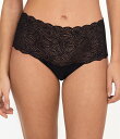 【送料無料】 シャントル レディース パンツ アンダーウェア Soft Stretch High Waisted Lace Brief Black