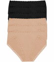 【送料無料】 ナトリ レディース パンツ アンダーウェア Bliss French-Cut Brief Panty 6-Pack Black/BlackCafe...