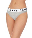 【送料無料】 ダナキャラン レディース パンツ アンダーウェア DKNY by Donna Karan Logo Thong Heather Grey(4)