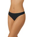 【送料無料】 ダナキャラン レディース パンツ アンダーウェア DKNY by Donna Karan Microfiber Thong Panty Black