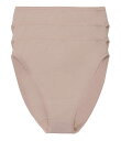 【送料無料】 ナトリ レディース パンツ アンダーウェア Bliss Bare Cotton High-Cut Brief 3-Pack Cafe Pack