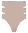 【送料無料】 ナトリ レディース パンツ アンダーウェア Bliss Bare Cotton Thong 3-Pack Cafe Pack