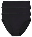 【送料無料】 ナトリ レディース パンツ アンダーウェア Bliss Bare Cotton Hipster 3-Pack Black Pack