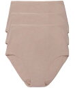 【送料無料】 ナトリ レディース パンツ アンダーウェア Bliss Bare Cotton High-Waist Brief 3-Pack Cafe Pack
