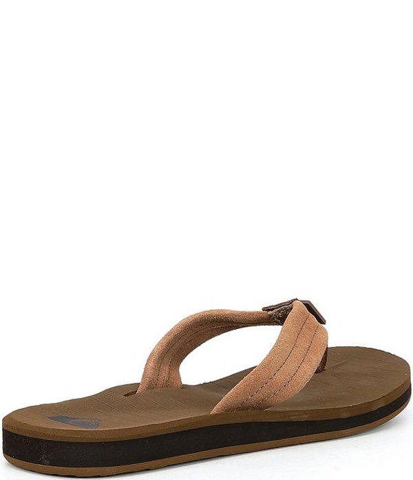 クイックシルバー メンズ サンダル シューズ Men's Carver Suede Flip Flops Tan