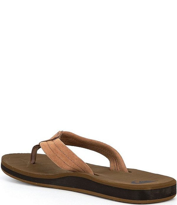 クイックシルバー メンズ サンダル シューズ Men's Carver Suede Flip Flops Tan