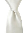 【送料無料】 ムラノ メンズ ネクタイ アクセサリー Prom 3 1/8 Solid Silk Tie White