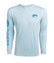 【送料無料】 コスタ メンズ シャツ トップス Tech Core Long Sleeve Performance Rashguard Crew Shirt Arctic Blue(4)