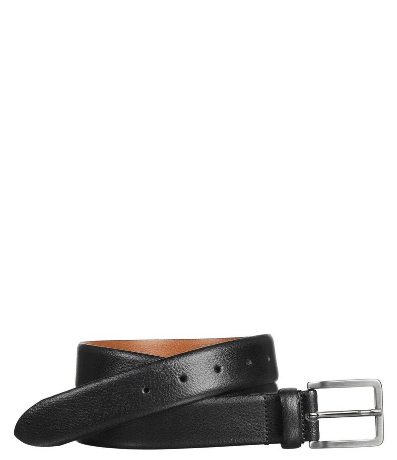【送料無料】 ジョンストンアンドマーフィー メンズ ベルト アクセサリー Men's Feather Edge Dress Belt Black