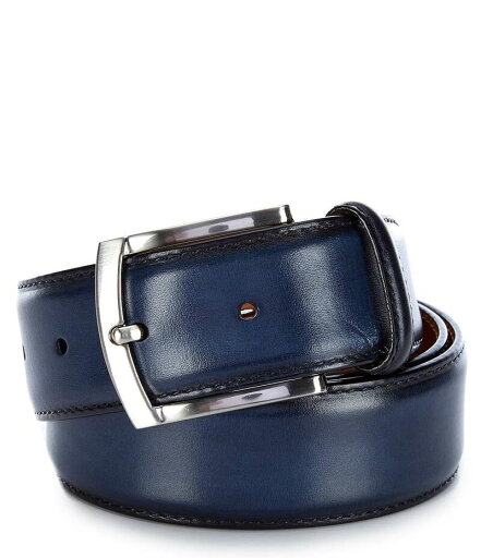 【送料無料】 マグナーニ メンズ ベルト アクセサリー Men's Tanner Calfskin Leather Belt Navy 【送料無料】 マグナーニ メンズ ベルト アクセサリー Men's Tanner Calfskin Leather Belt Navy