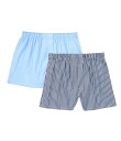 【送料無料】 ラウンドトゥリーアンドヨーク メンズ ボクサーパンツ アンダーウェア Big & Tall Full Cut Boxers 2-Pack Blue Assorted