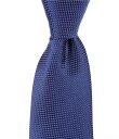 【送料無料】 ダニエル クレミュ メンズ ネクタイ アクセサリー Pindotted Nonsolid 3 Woven Silk Tie Blue