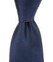 【送料無料】 ヒッキーフリーマン メンズ ネクタイ アクセサリー Solid Textured 3 Woven Silk Tie Navy