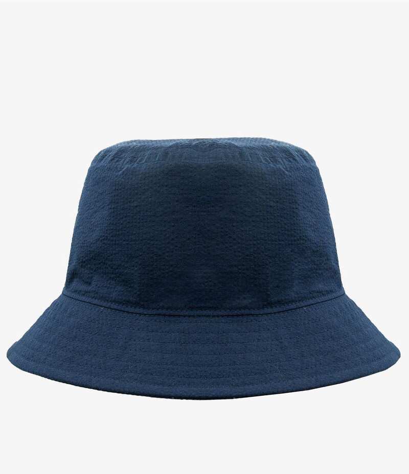 サウザーンタイド メンズ アクセサリー 帽子 Southern Tide Sun Washed Seersucker Bucket Hat Navy ネイビー