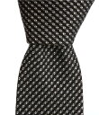【送料無料】 ヒューゴボス メンズ ネクタイ アクセサリー Patterned 2.36 Silk Blend Tie Black