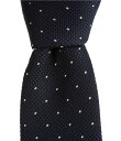 【送料無料】 ヒューゴボス メンズ ネクタイ アクセサリー Dotted 2.36 Silk Blend Tie Dark Blue