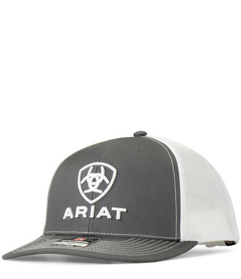 ꥢ  ꡼ ˹ å ɽ Ariat Embroidered Mesh Snap Back hat Grey 졼