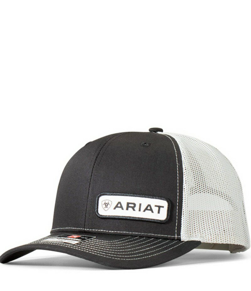 ꥢ  ꡼ ˹ å  Ariat Off-Set Logo Patch Mesh Back Hat Black ֥å