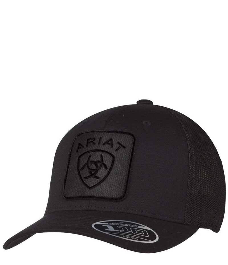 ꥢ  ꡼ ˹ å å  Ariat FlexfitR 110 Patch Logo Mesh Back Cap Blac...