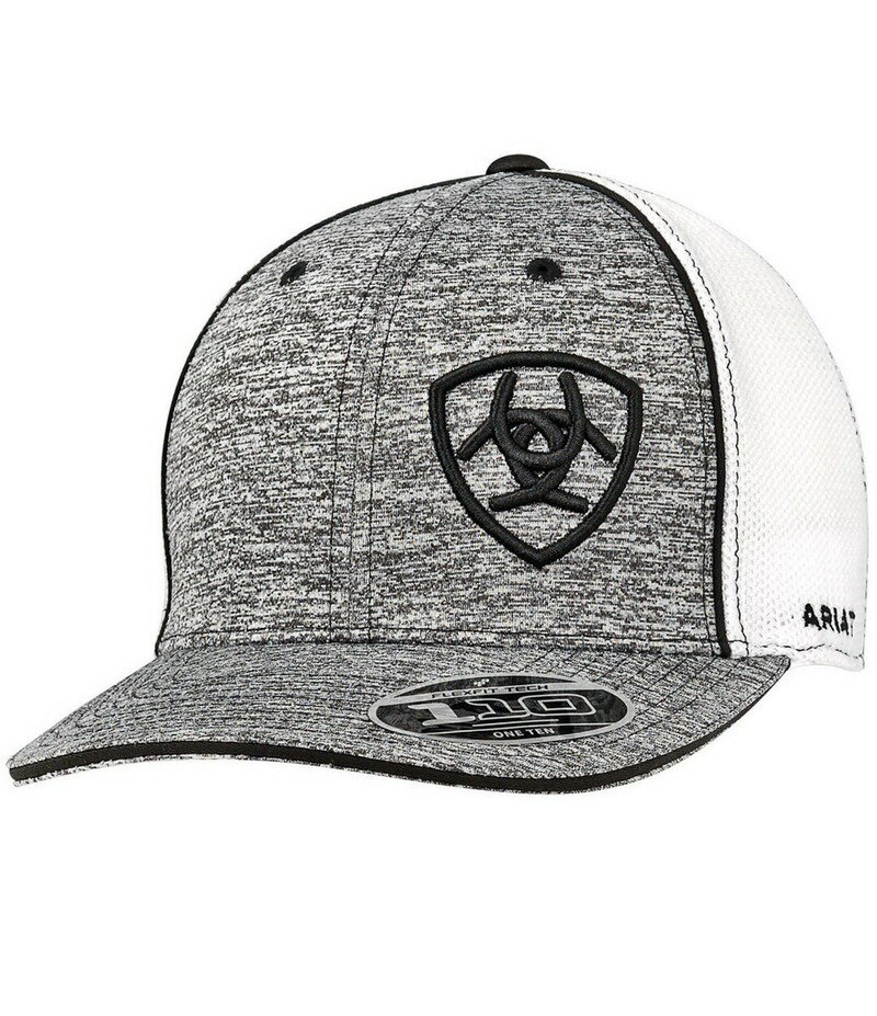 アリアト メンズ アクセサリー 帽子 刺繍 ロゴ Ariat FlexfitR 110 Embroidered Logo Color Block Hat Hea...