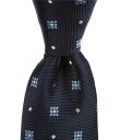 【送料無料】 ダニエル クレミュ メンズ ネクタイ アクセサリー Alt Squares 3 Woven Silk Tie Navy