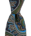 【送料無料】 ダニエル クレミュ メンズ ネクタイ アクセサリー Oversized Paisley Print 3 1/4 Woven Silk Tie Gr...