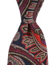 【送料無料】 ダニエル クレミュ メンズ ネクタイ アクセサリー Oversized Paisley Print 3 1/4 Woven Silk Tie Na...