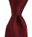 【送料無料】 ダニエル クレミュ メンズ ネクタイ アクセサリー Solid Nonsolid 3 1/4 Woven Silk Tie Red