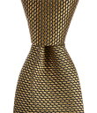 【送料無料】 ダニエル クレミュ メンズ ネクタイ アクセサリー Solid Nonsolid 3 1/4 Woven Silk Tie Yellow