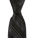【送料無料】 ムラノ メンズ ネクタイ アクセサリー Intricate Plaid 3 1/8 Silk Tie Black