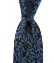【送料無料】 ムラノ メンズ ネクタイ アクセサリー Baroque Floral 2 3/4 Woven Silk Tie Blue
