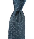 【送料無料】 ムラノ メンズ ネクタイ アクセサリー Fine Lines Abstract Print 2 3/4 Woven Silk Tie Blue