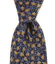 【送料無料】 ラウンドトゥリーアンドヨーク メンズ ネクタイ アクセサリー Micro Flowers 3 1/8 Woven Silk Tie Yellow/...