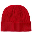 【送料無料】 ラウンドトゥリーアンドヨーク メンズ 帽子 アクセサリー Solid Cable Beanie Red